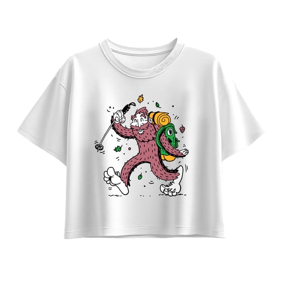 Instant Message - Sasquatch Hike Short Sleeve Boxy Graphic T-Shirt
