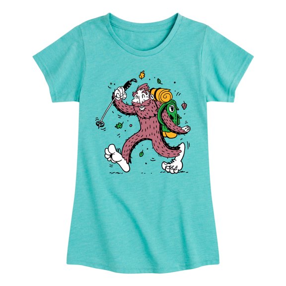 Instant Message - Sasquatch Hike - Youth Girls Short Sleeve T-Shirt