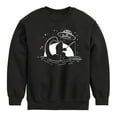 thumbnail image 1 of Instant Message - Sasquatch Nessy UFO - Toddler & Youth Crewneck Fleece Sweatshirt, 1 of 6