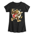 thumbnail image 1 of Instant Message - Sasquatch Rock & Roll - Toddler & Youth Girls Short Sleeve Graphic T-Shirt, 1 of 6