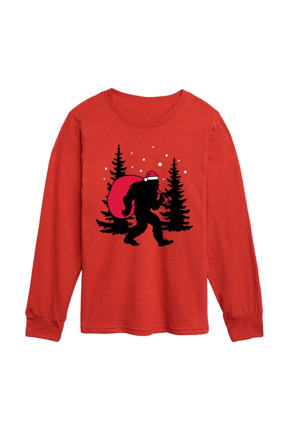 - Sasquatch Santa - Youth Long Sleeve Graphic T-shirt