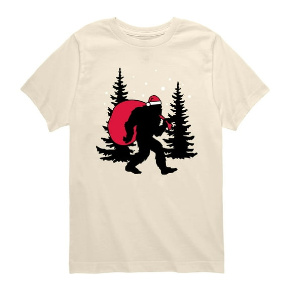 Instant Message - Sasquatch Santa - Youth Short Sleeve Graphic T-shirt