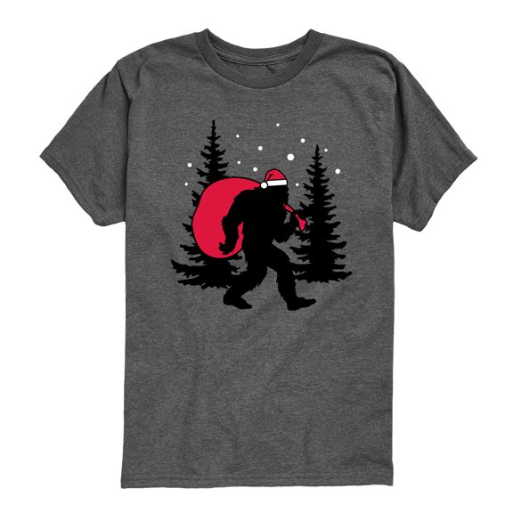 Instant Message - Sasquatch Santa - Youth Short Sleeve Graphic T-shirt