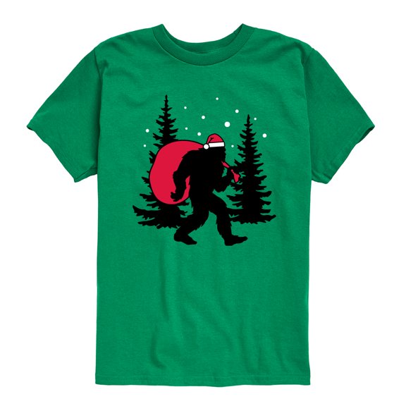 Instant Message - Sasquatch Santa - Youth Short Sleeve Graphic T-shirt