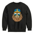 thumbnail image 1 of Instant Message - Sasquatch Sunglasses - Toddler & Youth Crewneck Fleece Sweatshirt, 1 of 6