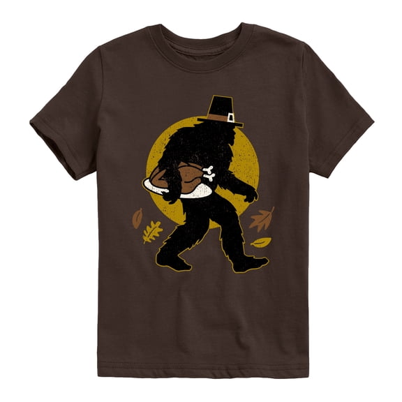 Instant Message - Sasquatch Turkey - Youth Short Sleeve Graphic T-Shirt