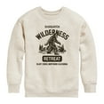 thumbnail image 1 of Instant Message - Sasquatch Wilderness Retreat - Youth Crew Fleece Sweatshirt, 1 of 5