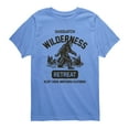thumbnail image 1 of Instant Message - Sasquatch Wilderness Retreat - Youth Short Sleeve Graphic T-Shirt, 1 of 4