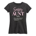 thumbnail image 1 of Instant Message - Sassy Aunt Defintion - Women's Short Sleeve Graphic T-Shirt, 1 of 6