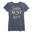 thumbnail image 1 of Instant Message - Sassy Aunt Defintion - Women's Short Sleeve Graphic T-Shirt, 1 of 6