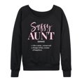 thumbnail image 1 of Instant Message - Sassy Aunt - Women's Lightweight French Terry Long Sleeve Shirt, 1 of 6
