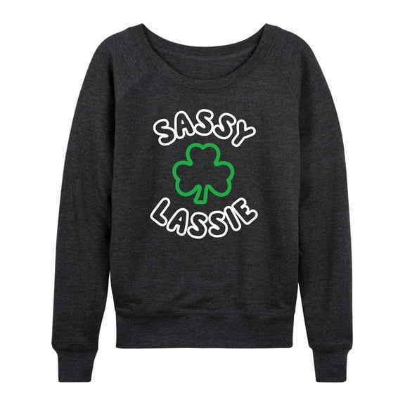 Instant Message - Sassy Lassie - Ladies French Terry Long Sleeve Shirt