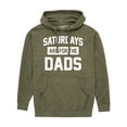thumbnail image 1 of Instant Message - Saturdays Are For The Dads  - Men's Pullover Hooded Fleece Sweatshirt, 1 of 7