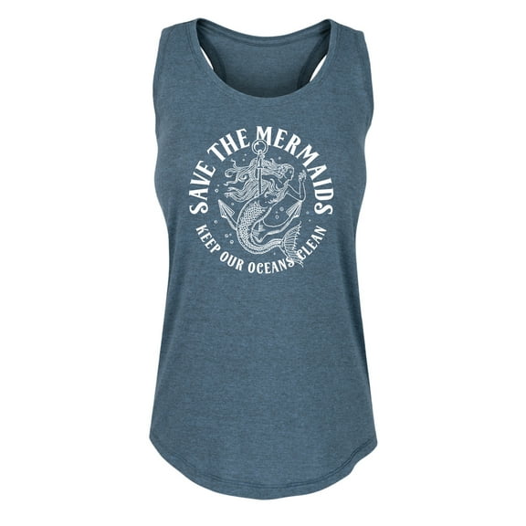 Instant Message - Save The Mermaids - Women's Racerback Tank
