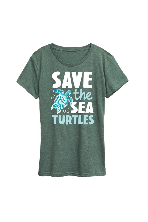 - Save The Sea Turtles - Women's Short Sleeve Graphic T-Shirt