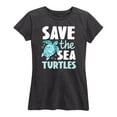 thumbnail image 1 of Instant Message - Save The Sea Turtles - Women's Short Sleeve Graphic T-Shirt, 1 of 6