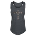 thumbnail image 1 of Instant Message - Saved Grace Cross - Women's Racerback Tank, 1 of 5