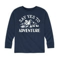 thumbnail image 1 of Instant Message - Say Yes To Adventure - Kids Long Sleeve Tee, 1 of 5
