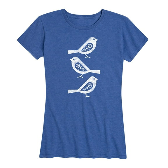 Instant Message - Scandinavian Birds - Women's Short Sleeve Graphic T-Shirt