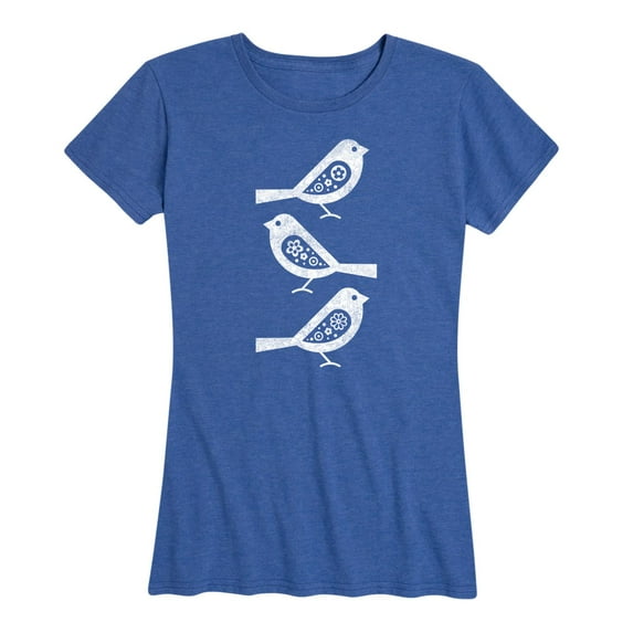 Instant Message - Scandinavian Birds - Women's Short Sleeve Graphic T-Shirt