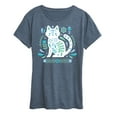 thumbnail image 1 of Instant Message - Scandinavian Cat - Women's Short Sleeve Graphic T-Shirt, 1 of 6