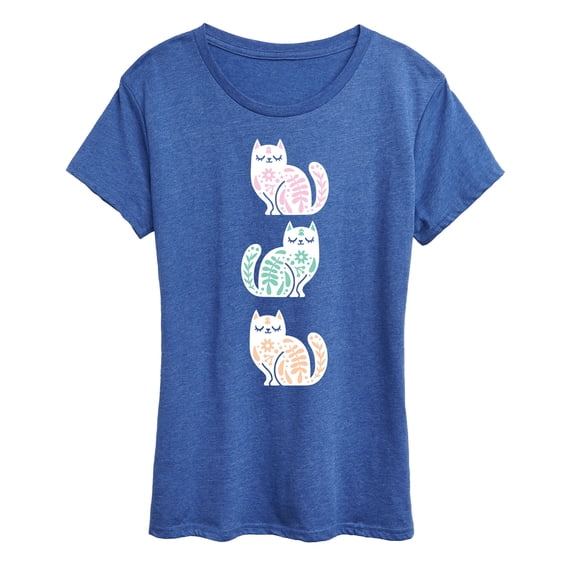 Instant Message - Scandinavian Cats - Women's Short Sleeve Graphic T-Shirt