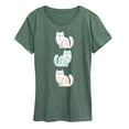 thumbnail image 1 of Instant Message - Scandinavian Cats - Women's Short Sleeve Graphic T-Shirt, 1 of 5