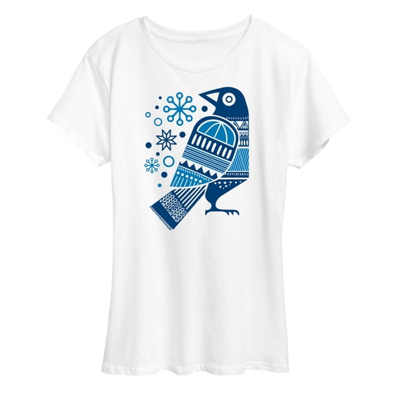 Instant Message - Scandinavian Dove - Women's Short Sleeve Graphic T-Shirt