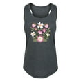 thumbnail image 1 of Instant Message - Scandinavian Flower Cluster - Women's Racerback Tank Top, 1 of 5