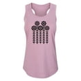thumbnail image 1 of Instant Message - Scandinavian Flowers - Women's Racerback Tank Top, 1 of 5