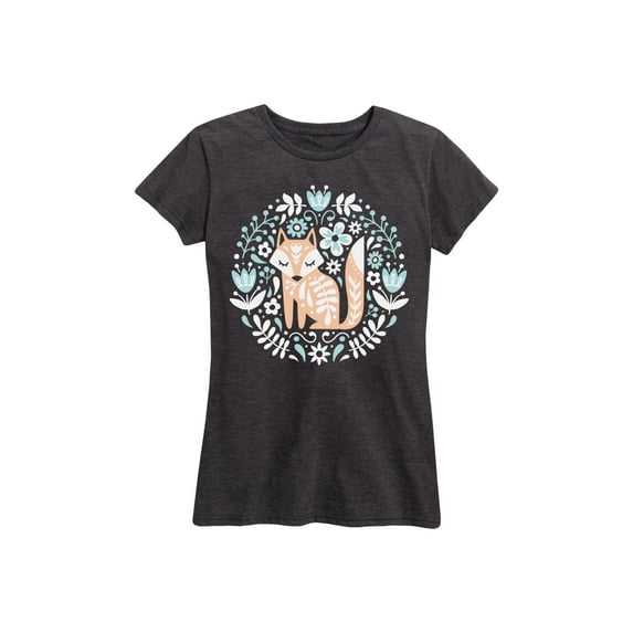 Instant Message - Scandinavian Fox - Women's Short Sleeve Graphic T-Shirt