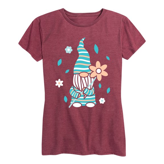 Instant Message - Scandinavian Garden Gnome - Women's Short Sleeve Graphic T-shirt