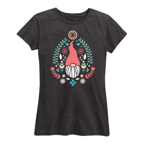 Instant Message - Scandinavian Gnome Spring - Women's Short Sleeve Graphic T-Shirt