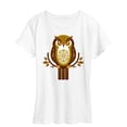 thumbnail image 1 of Instant Message - Scandinavian Owl - Women's Short Sleeve Graphic T-shirt, 1 of 5