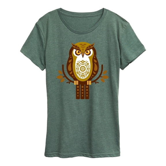 Instant Message - Scandinavian Owl - Women's Short Sleeve Graphic T-shirt