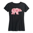 thumbnail image 1 of Instant Message - Scandinavian Pattern Bear - Women's Short Sleeve Graphic T-shirt, 1 of 5