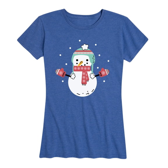 Instant Message - Scandinavian Snowman - Women's Short Sleeve Graphic T-shirt