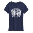 thumbnail image 1 of Instant Message - Scandinavian Squirrels - Women's Short Sleeve Graphic T-shirt, 1 of 5