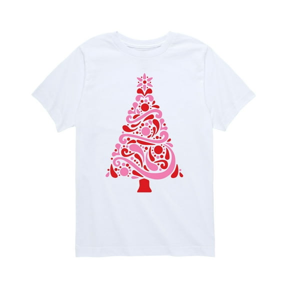 Instant Message - Scandinavian Christmas Tree - Youth Short Sleeve T-shirt