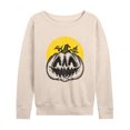 thumbnail image 1 of Instant Message - Scary Vintage Pumpkin  - Women's Lightweight French Terry Long Sleeve Shirt, 1 of 6