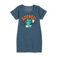thumbnail image 1 of Instant Message - Science Dinosaur - Toddler & Youth Girls Fleece Dress, 1 of 5