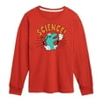 thumbnail image 1 of Instant Message - Science Dinosaur - Toddler & Youth Long Sleeve Graphic T-Shirt, 1 of 5