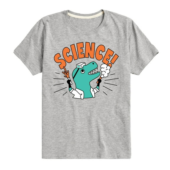 Instant Message - Science Dinosaur - Toddler & Youth Short Sleeve Graphic T-Shirt