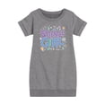 thumbnail image 1 of Instant Message - Science Girl - Toddler & Youth Girls Fleece Dress, 1 of 5