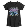 thumbnail image 1 of Instant Message - Science Girl - Toddler & Youth Girls Short Sleeve Graphic T-Shirt, 1 of 5