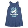 thumbnail image 1 of Instant Message - Science Is Real Life Magic - Toddler & Youth Girls A-line Dress, 1 of 5