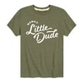 thumbnail image 1 of Instant Message - Script Mamas Little Dude - Mother's Day - Toddler & Youth Short Sleeve Graphic T-Shirt, 1 of 6