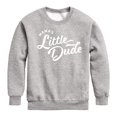 thumbnail image 1 of Instant Message - Script Mamas Little Dude - Toddler & Youth Crewneck Fleece Sweatshirt, 1 of 6