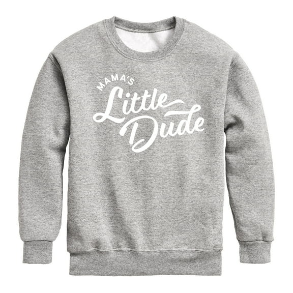Instant Message - Script Mamas Little Dude - Toddler & Youth Crewneck Fleece Sweatshirt