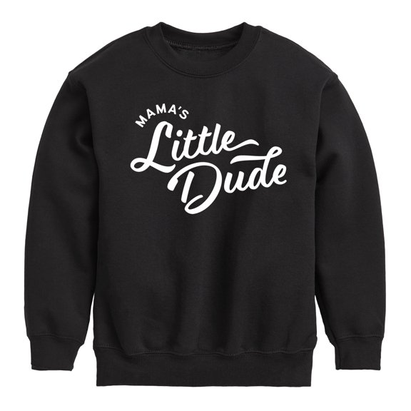 Instant Message - Script Mamas Little Dude - Toddler & Youth Crewneck Fleece Sweatshirt